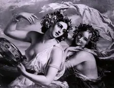Music Shall Play Wherever They Go 1849. Artist: Willes Maddox