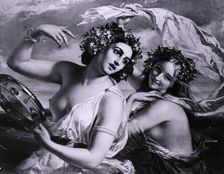 Music Shall Play Wherever They Go 1849. Artist: Willes Maddox