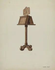 Music Stand, c. 1937. Creator: Albert Pratt