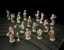 Music Stand for the Monkey Band, Meissen, c. 1765. Creator: Meissen Porcelain