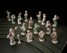 Music Stand for the Monkey Band, Meissen, c. 1765. Creator: Meissen Porcelain
