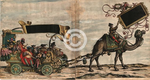 Music sweet melody (The Triumphal Procession of the Emperor Maximilian I), 1517-1518. Creator: Burgkmair, Hans, the Elder (1473-1531).