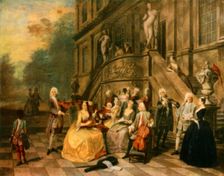 Music Party at Wanstead House c1740, (1942). Creator: Joseph Frans Nollekens