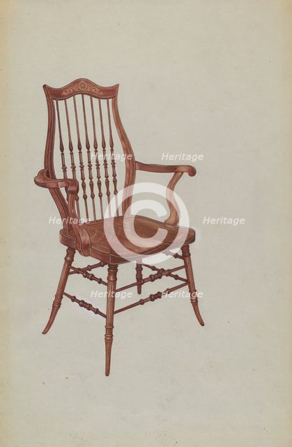 Music Room Chair, c. 1939. Creator: Virginia Kennady.