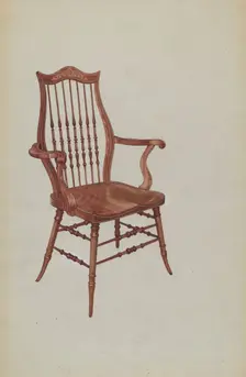 Music Room Chair, c. 1939. Creator: Virginia Kennady