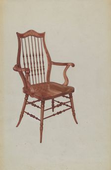 Music Room Chair, c. 1939. Creator: Virginia Kennady