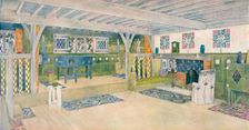 Music Room in a House at Crowborough c1902. Artist: Mackay Hugh Baillie Scott