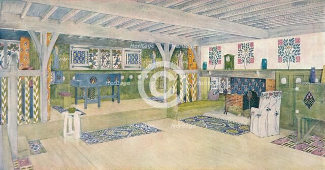 'Music Room in a House at Crowborough', c1902. Artist: Mackay Hugh Baillie Scott.