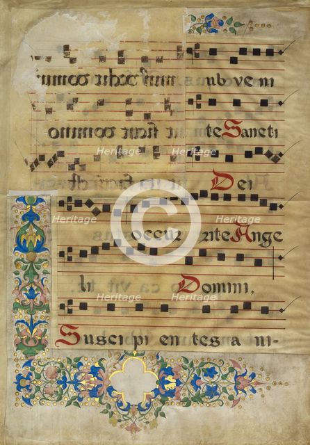 Music Text, third quarter of 15th century. Creator: Francesco di Antonio del Chierico.