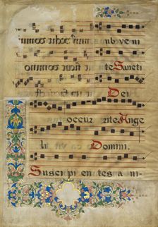 Music Text, third quarter of 15th century. Creator: Francesco di Antonio del Chierico