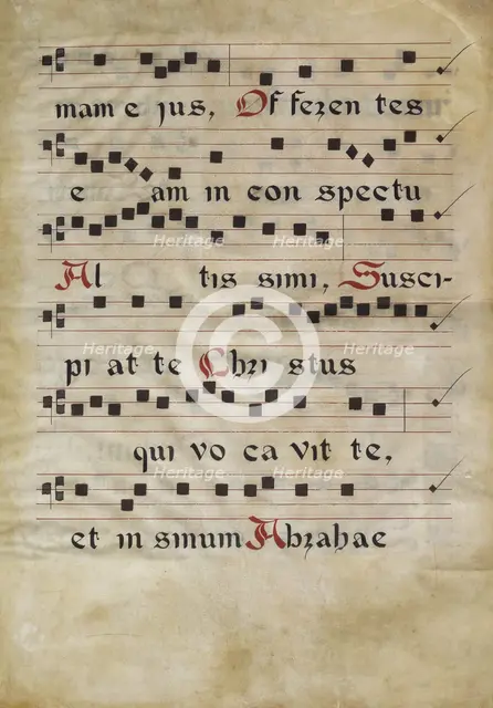 Music Text, third quarter of 15th century. Creator: Francesco di Antonio del Chierico.
