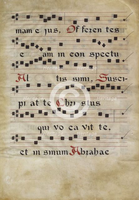Music Text, third quarter of 15th century. Creator: Francesco di Antonio del Chierico.