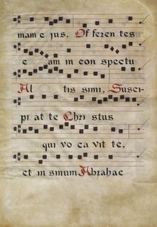 Music Text, third quarter of 15th century. Creator: Francesco di Antonio del Chierico