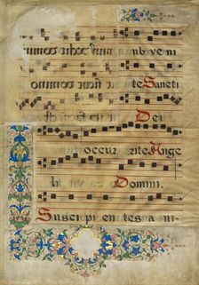 Music Text, third quarter of 15th century. Creator: Francesco di Antonio del Chierico