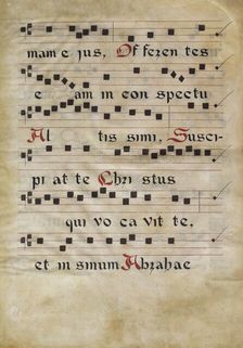 Music Text, third quarter of 15th century. Creator: Francesco di Antonio del Chierico
