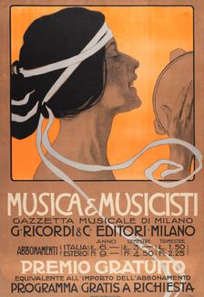 Musica & Musicisti - Gazzetta Musicale di Milano, 1904. Creator: Metlicovitz, Leopoldo (1868-1944)