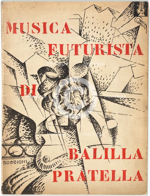 Musica Futurista per Orchestra, 1912. Creators: Umberto Boccioni, Francesco Balilla Pratella.