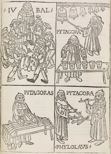 Musical theories of Pythagoras, 1492. Creator: Unknown