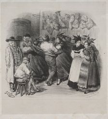 Musical Works of Ernest Doré: Souvenir of Alsace, Alsatian Dance - Title Page. Creator: Gustave Doré (French, 1832-1883)