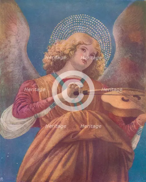 Musical Angel with Violin (fresco)', c15th century. Artist: Melozzo da Forli.