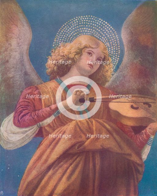 Musical Angel with Violin (fresco)', c15th century. Artist: Melozzo da Forli.