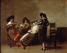 Musical Evening early 17th century. Artist: Master of Haarlem