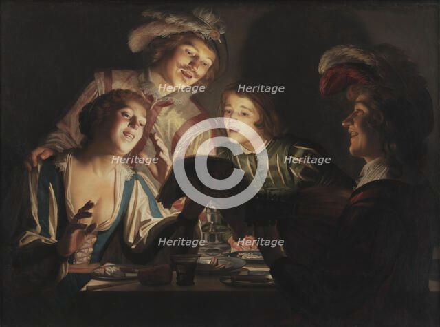 Musical Group by Candlelight, 1623. Creator: Honthorst, Gerrit, van (1592-1656).