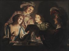 Musical Group by Candlelight, 1623. Creator: Honthorst, Gerrit, van (1592-1656)