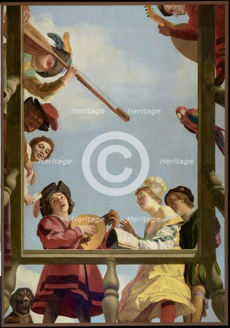 Musical Group on a Balcony, 1622. Creator: Gerrit van Honthorst.