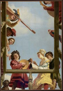 Musical Group on a Balcony, 1622. Creator: Gerrit van Honthorst