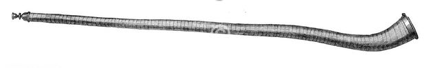Musical Instruments at the South Kensington Museum: Mountain Horn, 1870. Creator: Unknown.