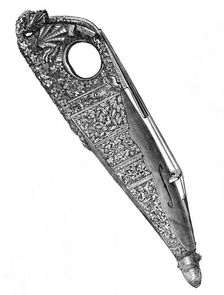 Musical Instruments at the South Kensington Museum: Violin, given by Queen Elizabeth..., 1870. Creator: Unknown