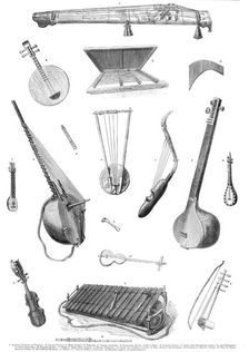 Musical Instruments in the South Kensington Museum, 1870. Creator: Unknown