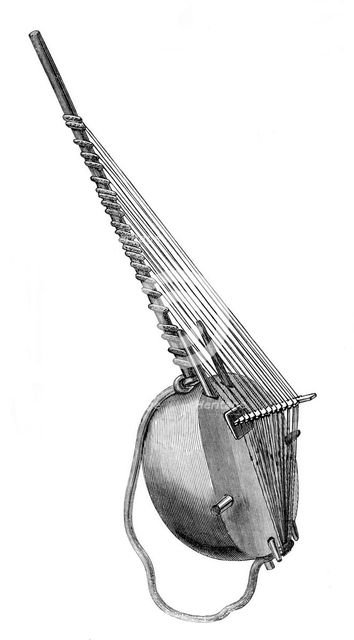 Musical Instruments in the South Kensington Museum: Kasso, from Senegambia (negro), 1870. Creator: Unknown.