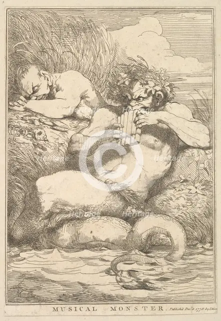 Musical Monster (from Fifteen Etchings Dedicated to Sir Joshua Reynolds), December 8, 1778. Creator: John Hamilton Mortimer.