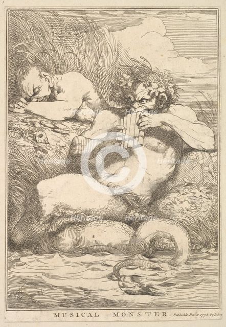 Musical Monster (from Fifteen Etchings Dedicated to Sir Joshua Reynolds), December 8, 1778. Creator: John Hamilton Mortimer.
