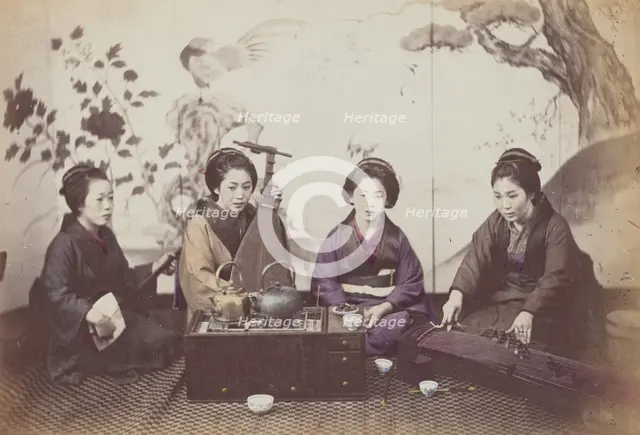 Musical Party, 1868. Creator: Felice Beato.