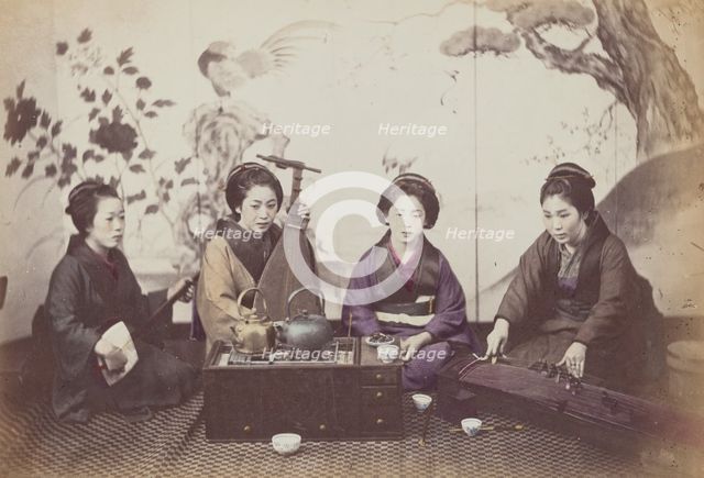Musical Party, 1868. Creator: Felice Beato.