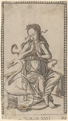 Musicha (Music), c. 1465. Creator: Master of the E-Series Tarocchi