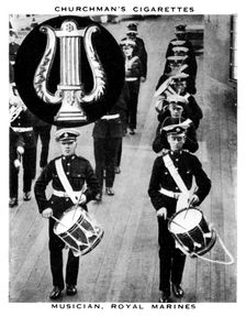 Musician, Royal Marines, 1937.Artist: WA & AC Churchman