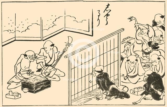 Musicians, 1793, (1924). Creator: Takehara Shunchosai.