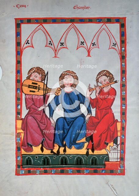 Musicians, 1304-1340. Artist: Unknown