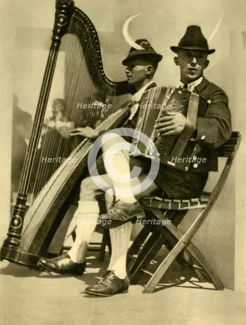 Musicians, Tyrol, Austria, c1935.  Creator: Unknown.