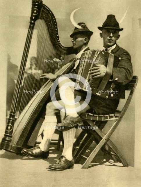 Musicians, Tyrol, Austria, c1935.  Creator: Unknown.