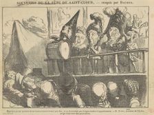 Musiciens jouant pendant douze heures ..., 19th century. Creator: Honore Daumier
