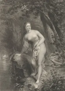 Musidora, 1825. Creator: Asher Brown Durand