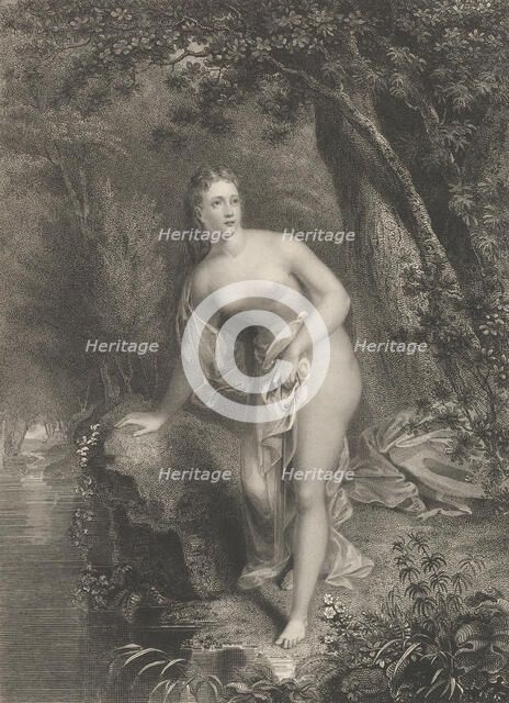 Musidora, 1825. Creator: Asher Brown Durand.