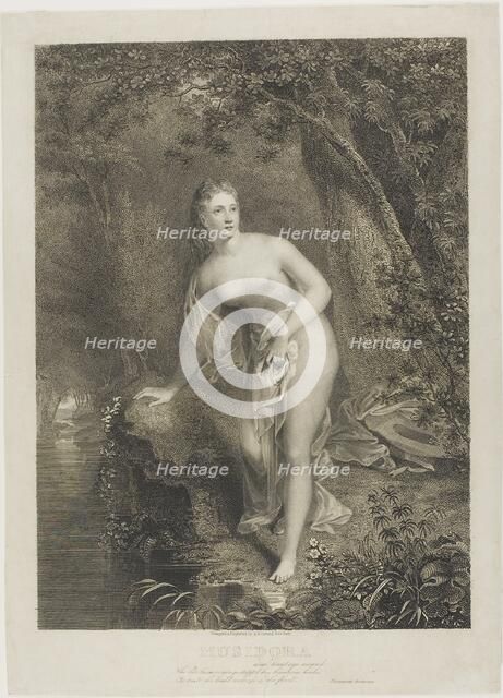 Musidora, 1825. Creator: Asher Brown Durand.