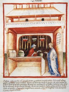 Musk selling, 14th century. Creator: Unknown