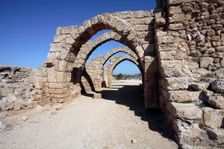 Muslim Crusader passage, Crusader City, Caesarea, Israel. Creator: Samuel Magal